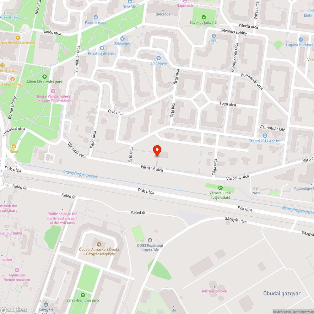 Veszélyes víznyelő bejelentés helye