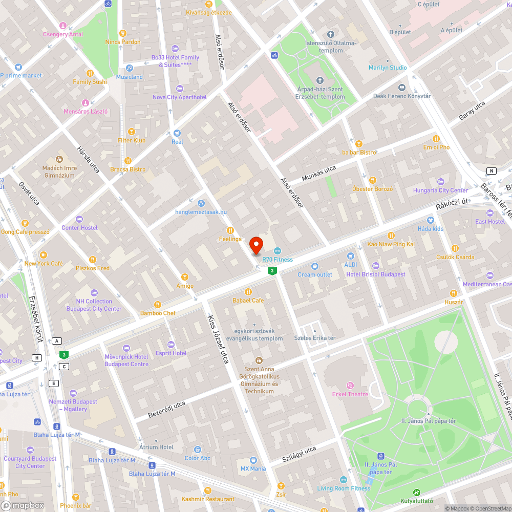 Kiszáradt fa bejelentés helye