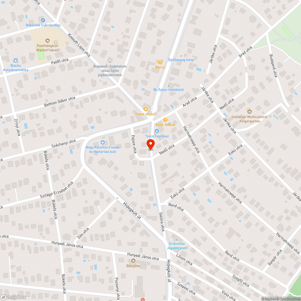 Galóca utca lezárása a Nedű utcánál - legyen átjárható kerékpárral bejelentés helye