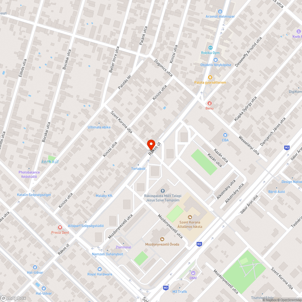 Kátyú bejelentés helye