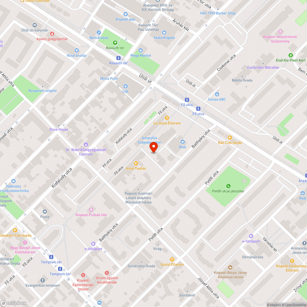 Bútorok kidobva bejelentés helye