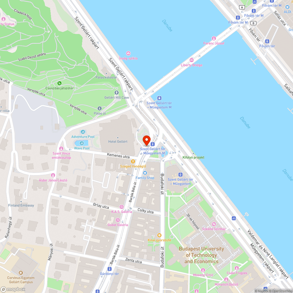 Graffitis váró (Szent Gellért tér) bejelentés helye