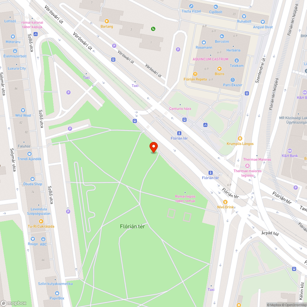 Flórián téri park gondozatlan, elhanyagolt bejelentés helye