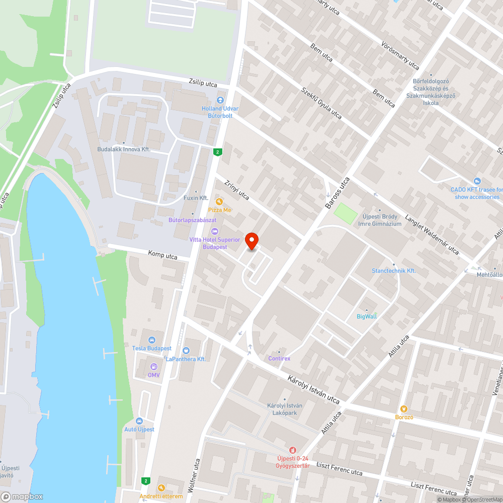 Elhagyott autó bejelentés helye