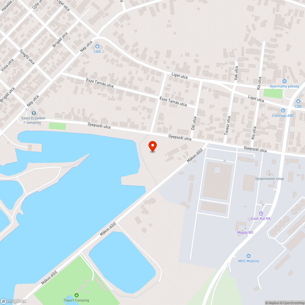 Ellenőrzést igénylő fák bejelentés helye