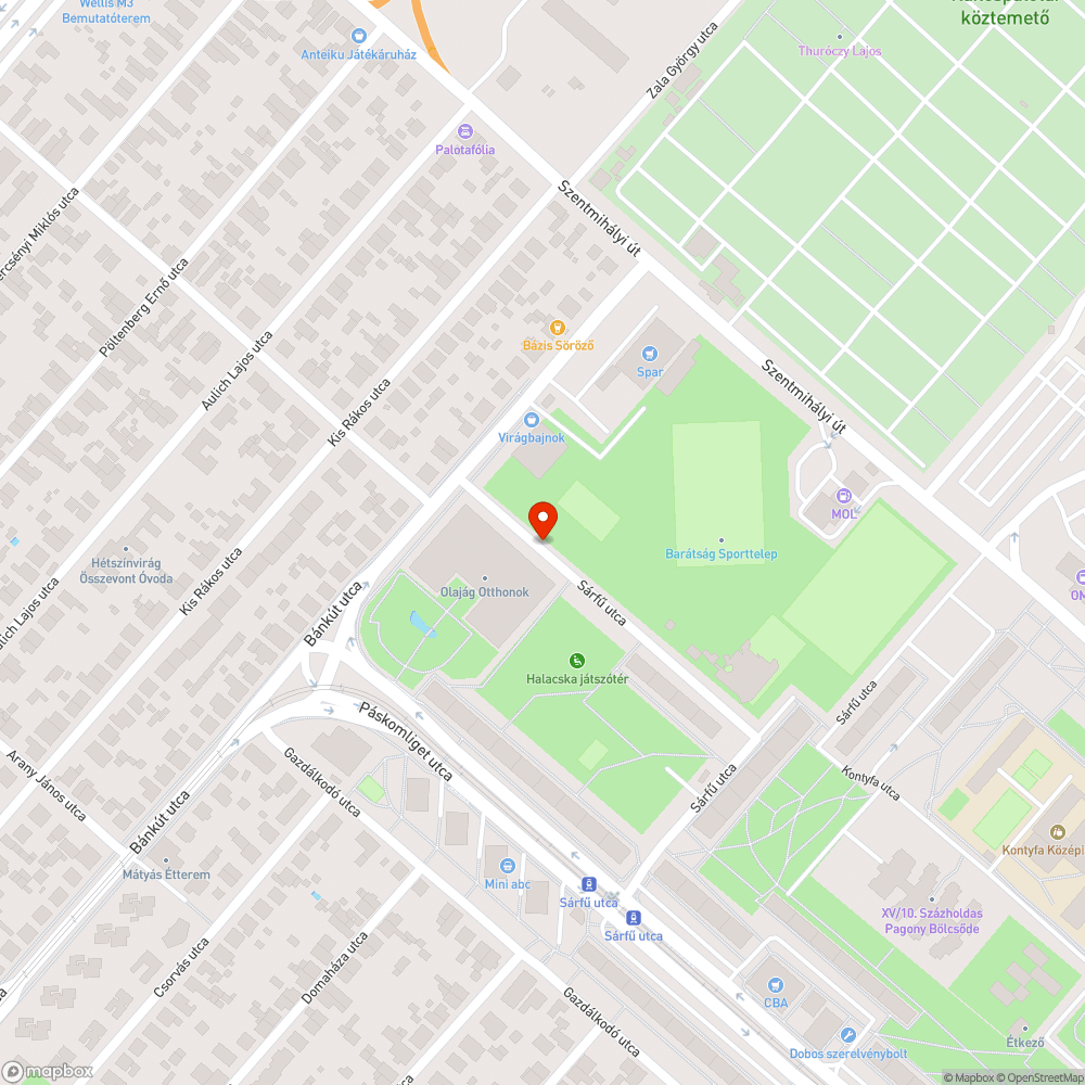 Repedezett kocsi behajtó bejelentés helye