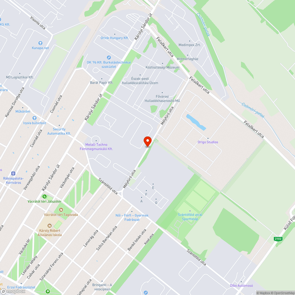 Rendszámnélküli elhagyott autó bejelentés helye