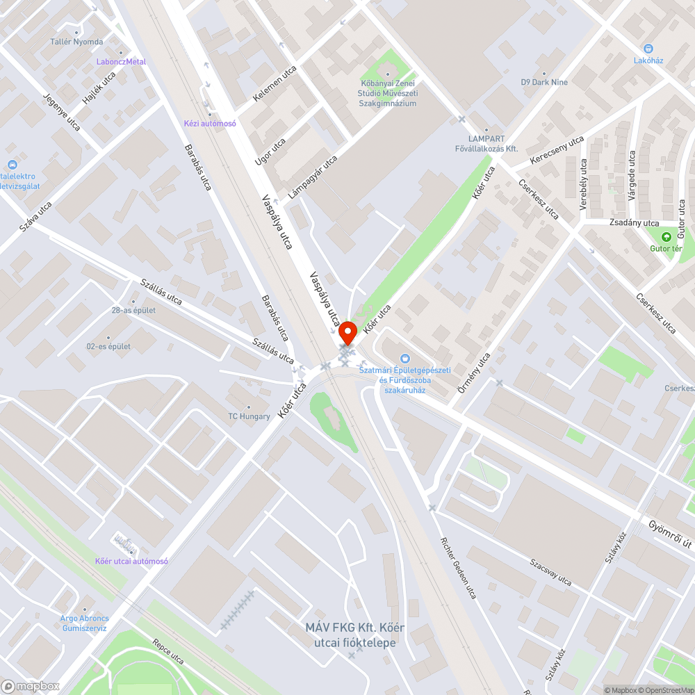 Itt volt egy tükör és egy tábla bejelentés helye