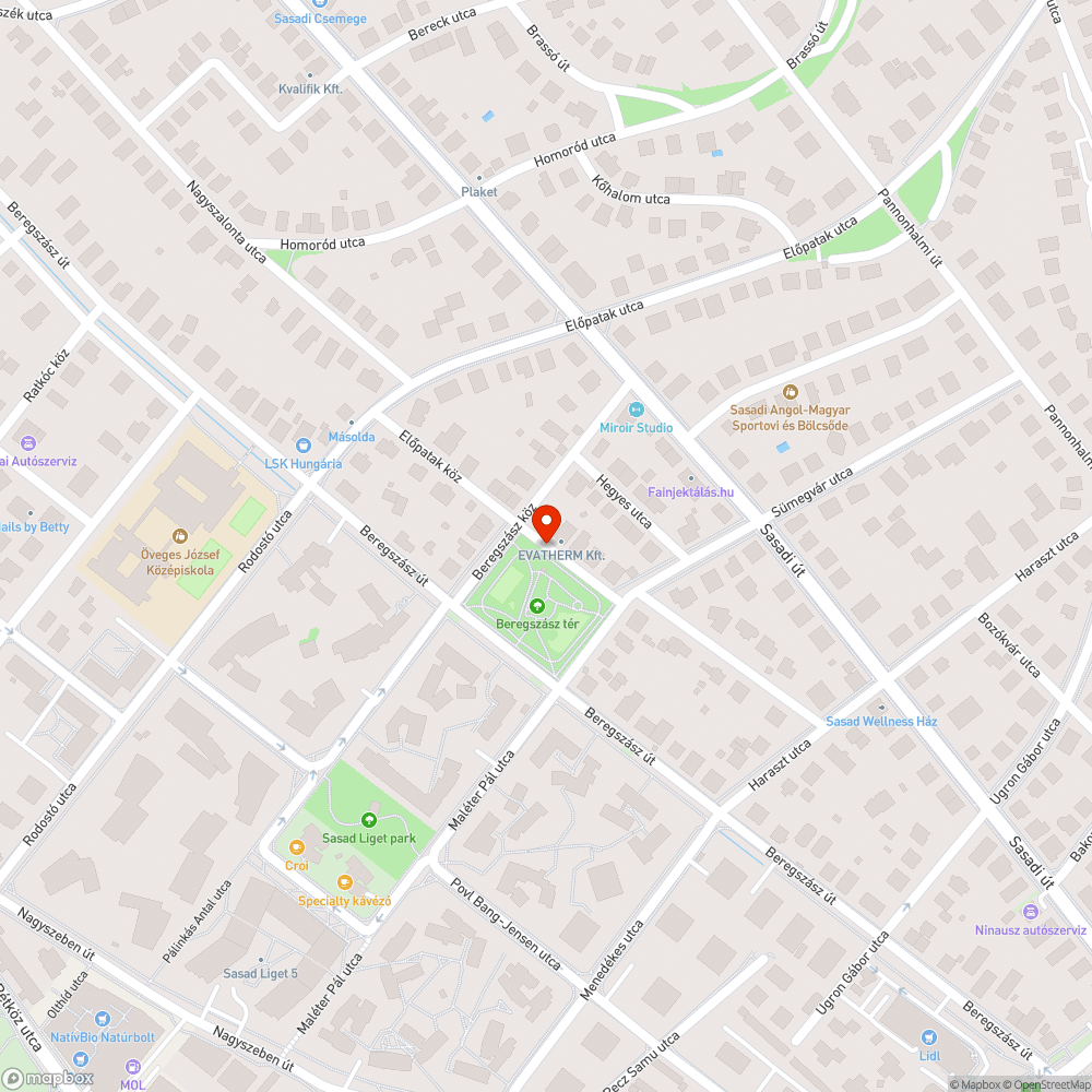 Rendezetlen Bohócos játszótér és Beregszász tér bejelentés helye