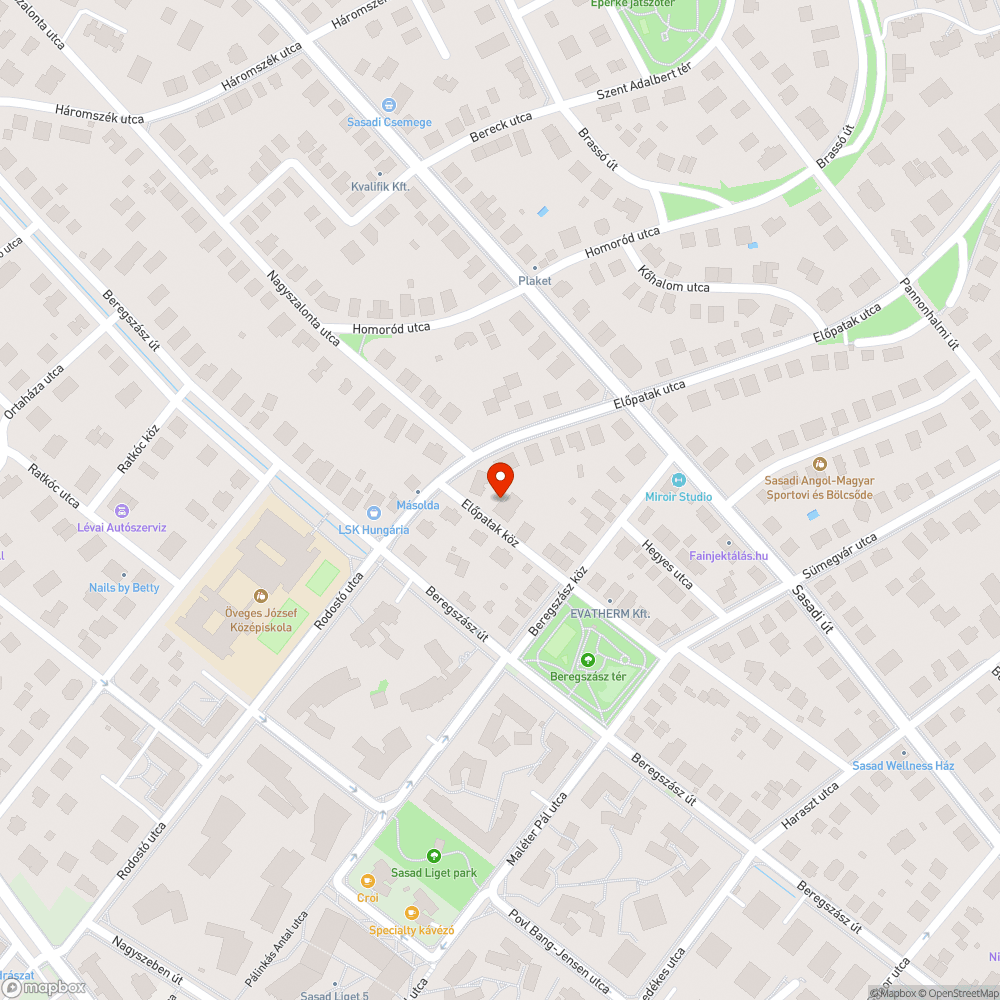 Járda az Előpatak közben bejelentés helye