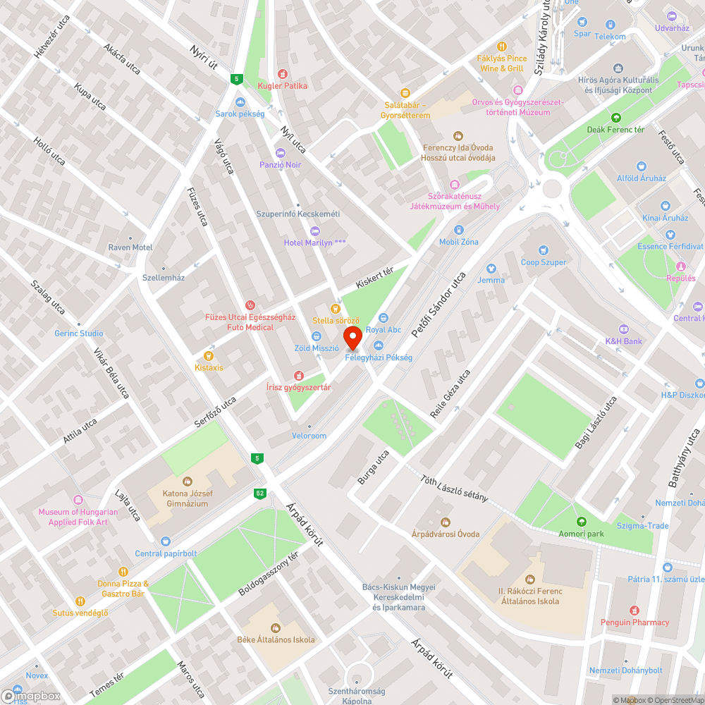 Repedezett, kátyús út a Szalagház mögött bejelentés helye