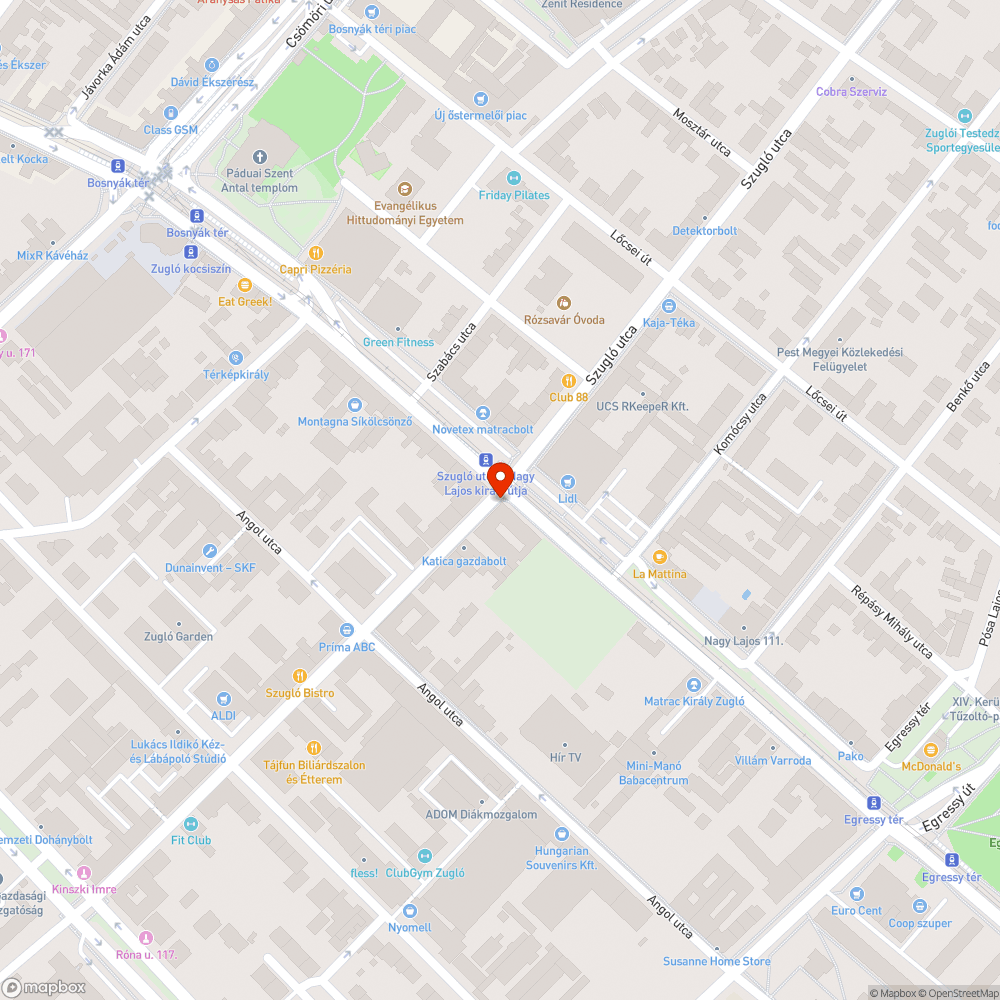 Kitört parkolásgátló bejelentés helye