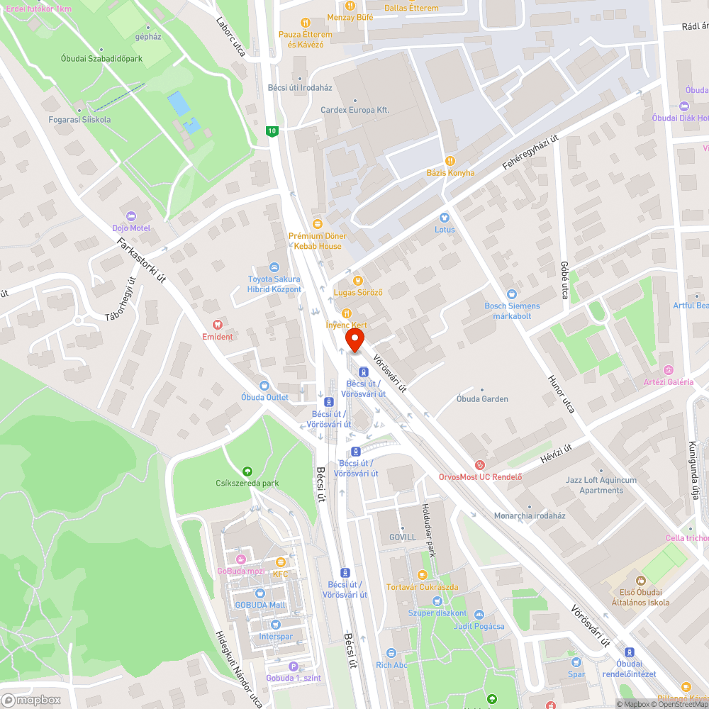 Csúf betonszekrény az 1-es villamos végállomásánál bejelentés helye