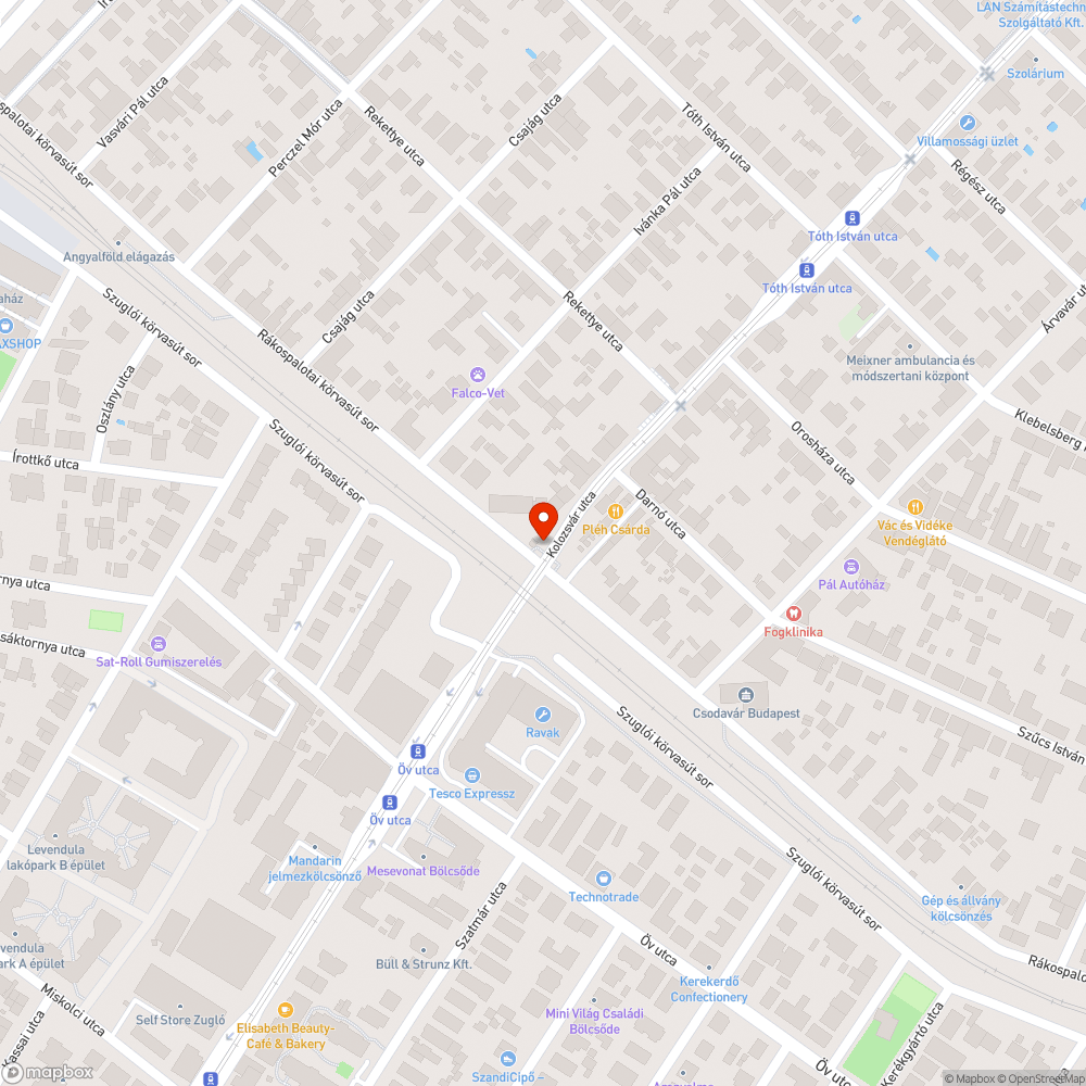 Hosszanti kátyú a villamossín mellett bejelentés helye