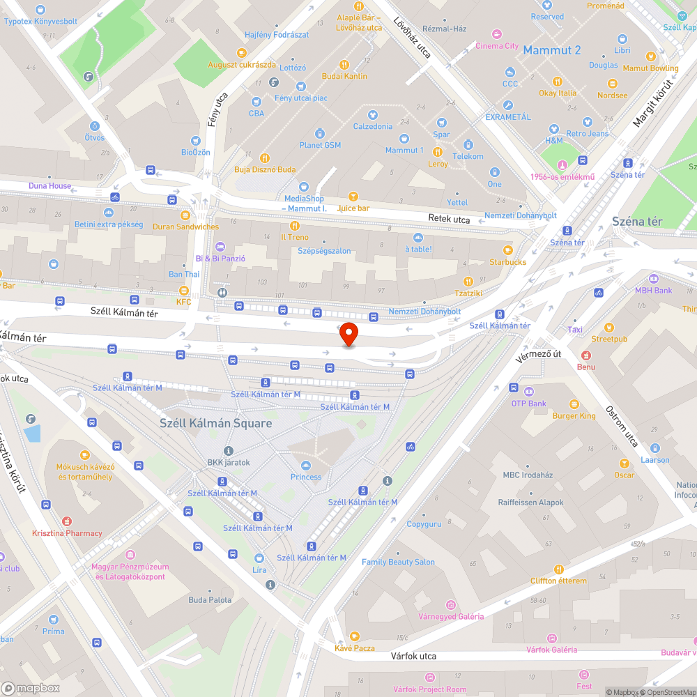 Szétesett megálló bejelentés helye