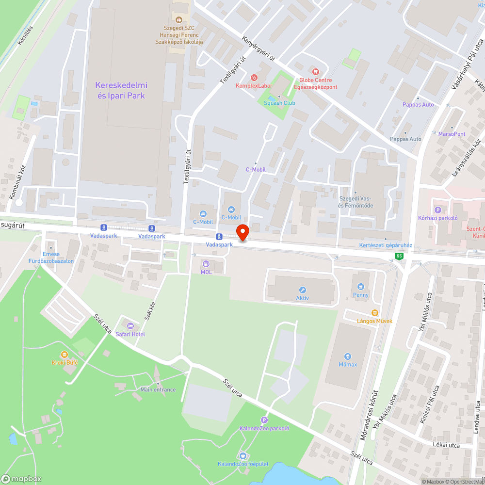 Újabb rozsdamarta, telegraffitizett útbaigazító bejelentés helye