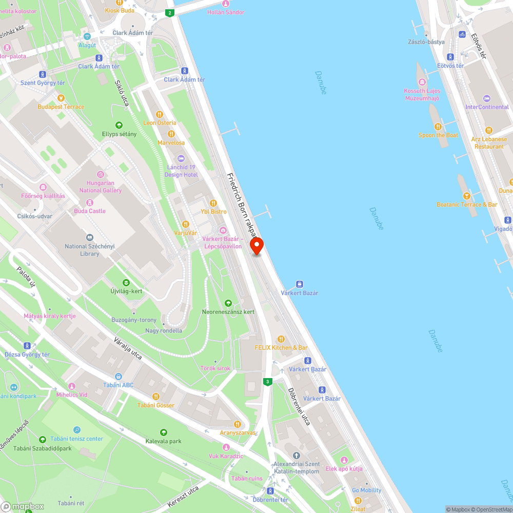 Pótlásra szoruló fa a Várkert Bazárnál bejelentés helye