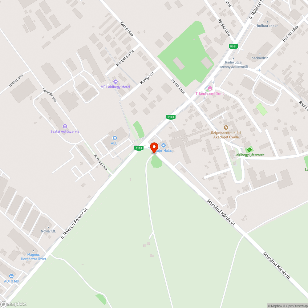 Elhagyott autó a lakihegyi adótorony mellett bejelentés helye