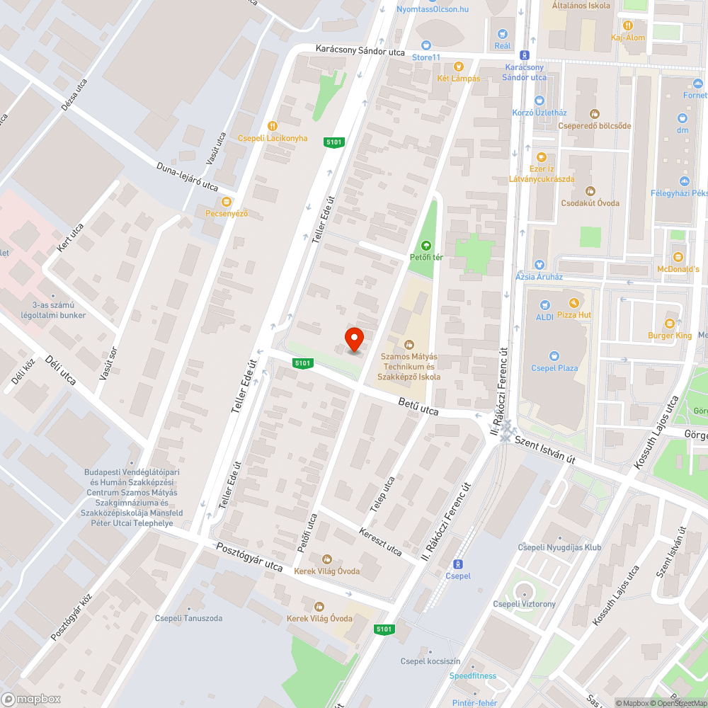 Illegális szemétlerakó bejelentés helye