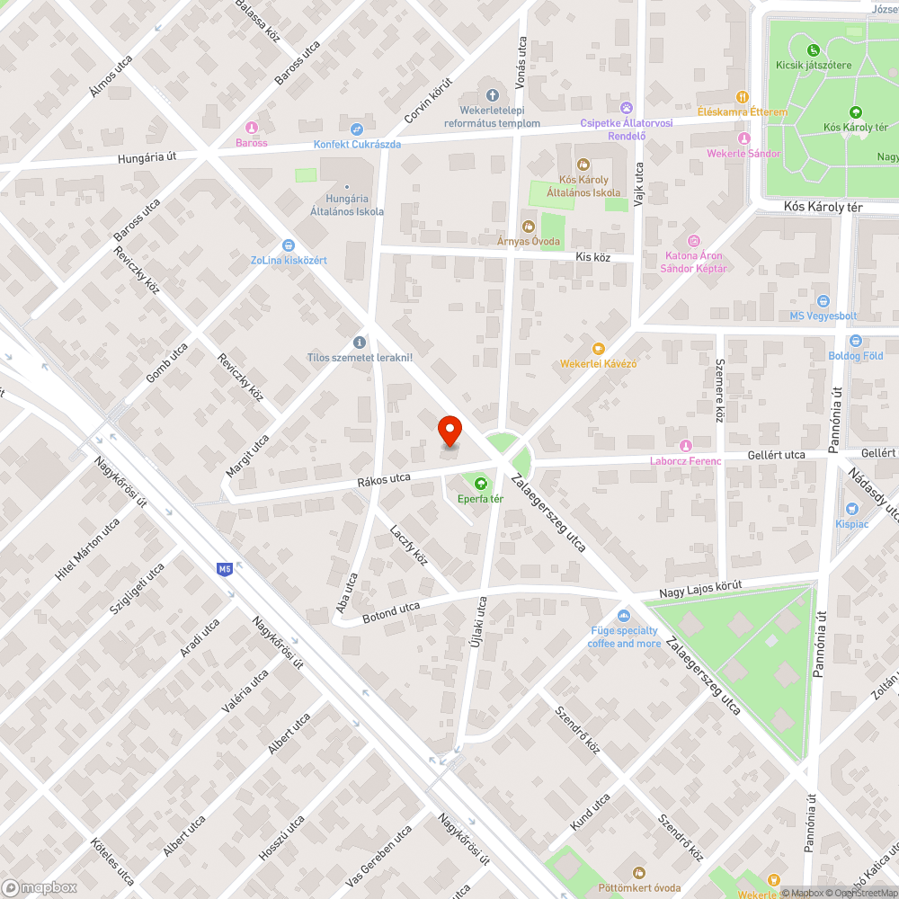 Hiányzó fa bejelentés helye