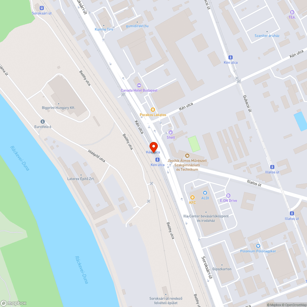 Patkányok és szemét a HÉV megállóban bejelentés helye