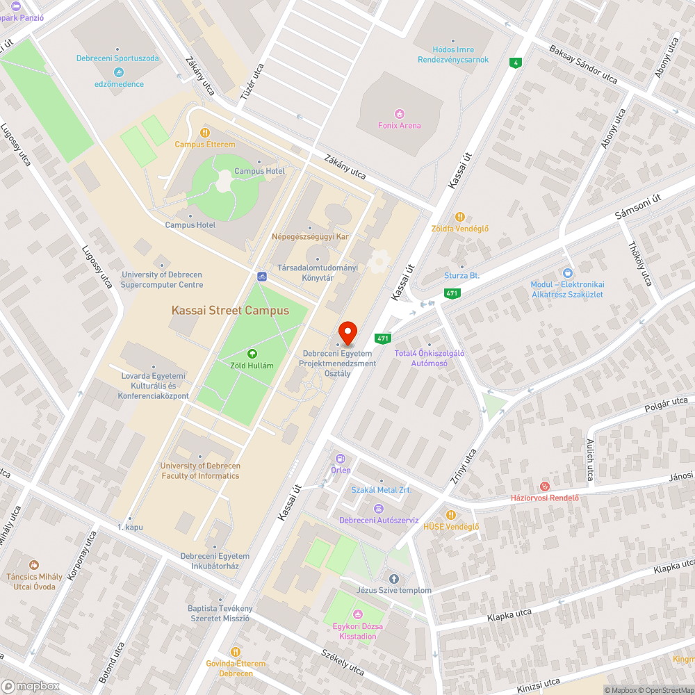 Mikor lesz a Kassai úton kerékpárút? bejelentés helye