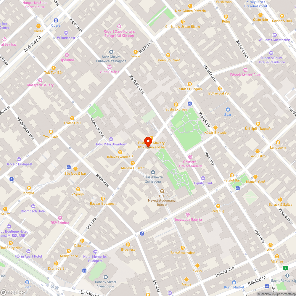 Dob utcai kátyúk bejelentés helye