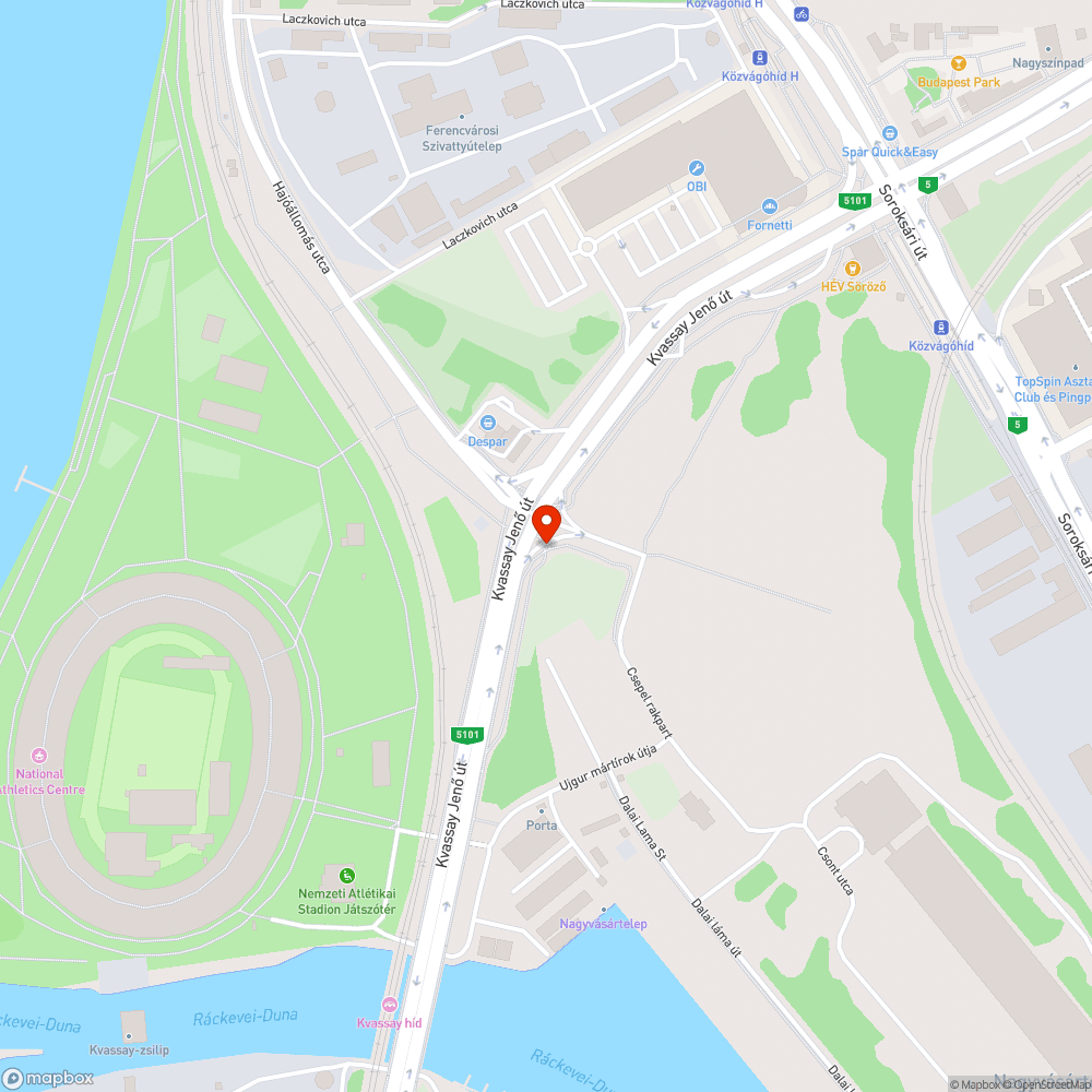 Hanyag kerékpárút felfestés bejelentés helye