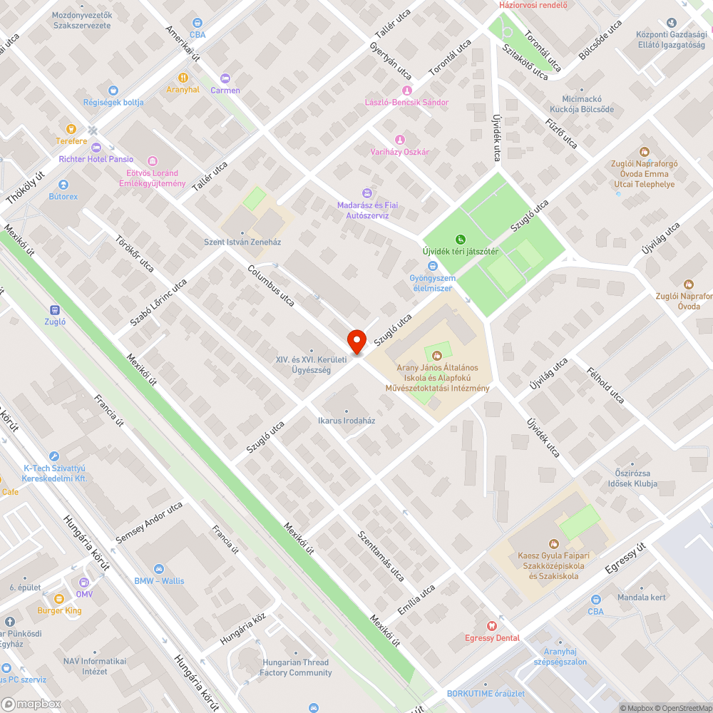 Elszakadt vezeték bejelentés helye