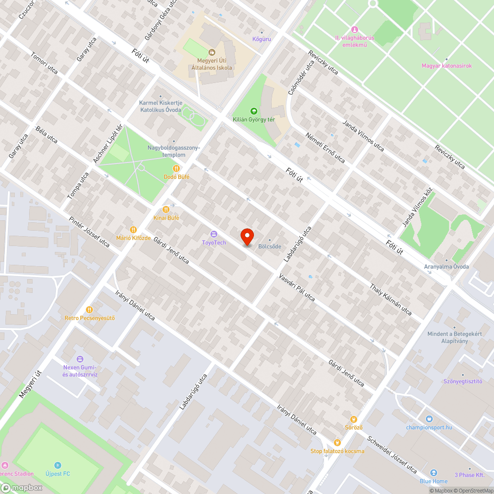 Rossz járda, kátyús útburkolat bejelentés helye