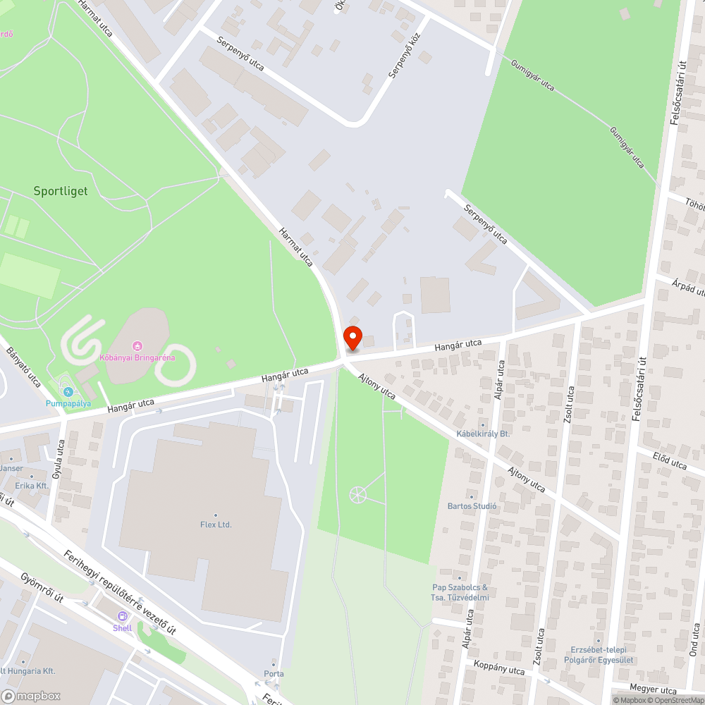 Az esőzések után lehordott salaktól veszélyes útszakasz az Ajtony utcán bejelentés helye