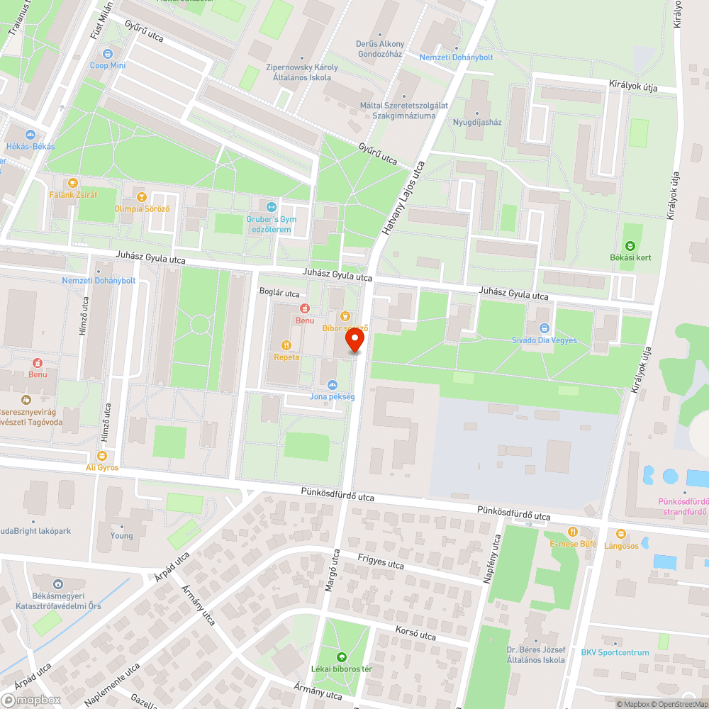 Töredezett járda bejelentés helye