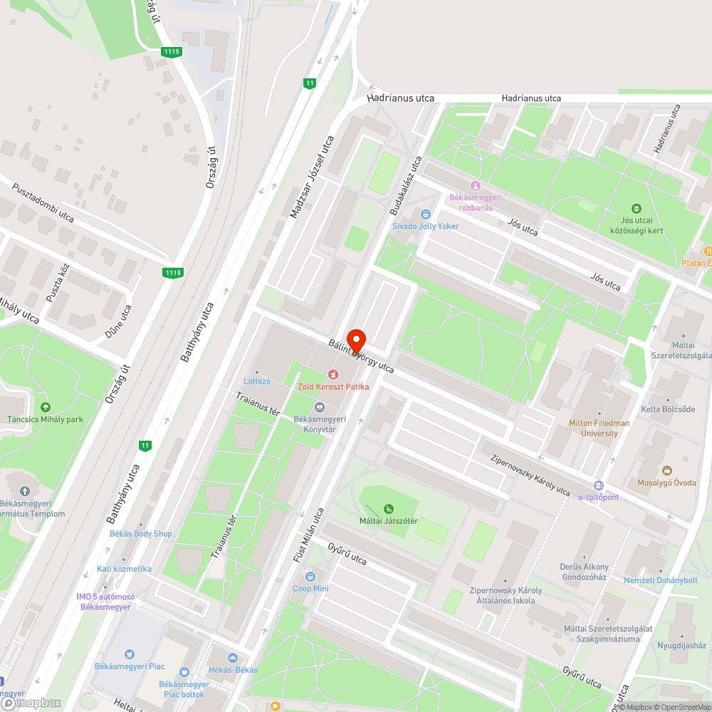 Kátyú!! bejelentés helye