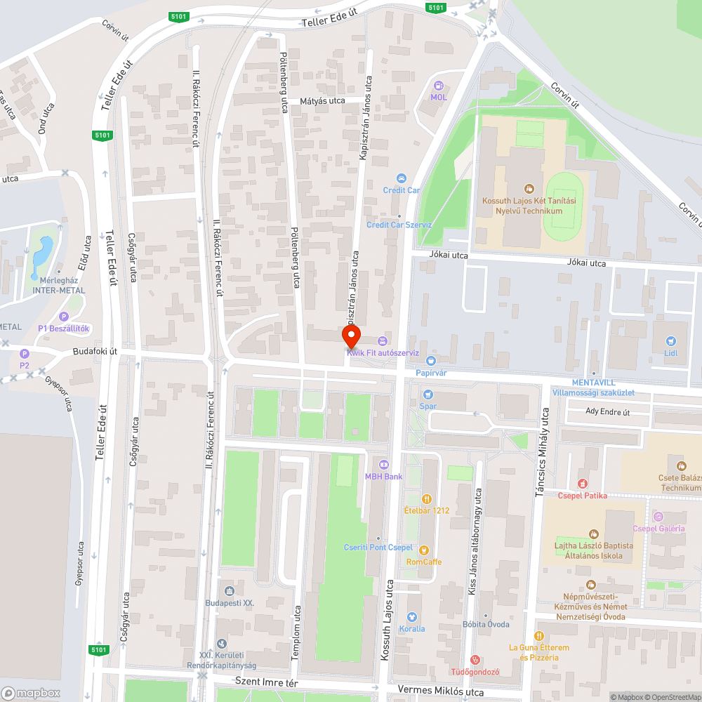 Megdőlt táblaoszlop bejelentés helye