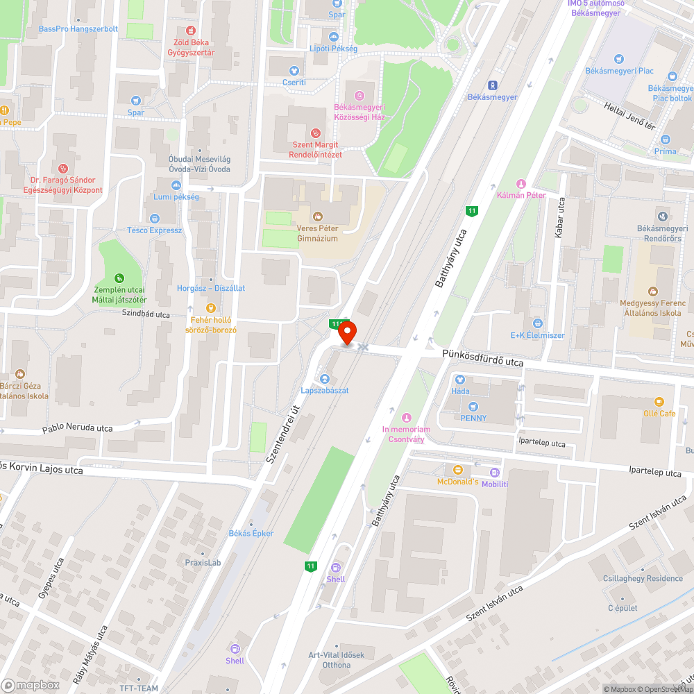 Rozsdás oszlop bejelentés helye