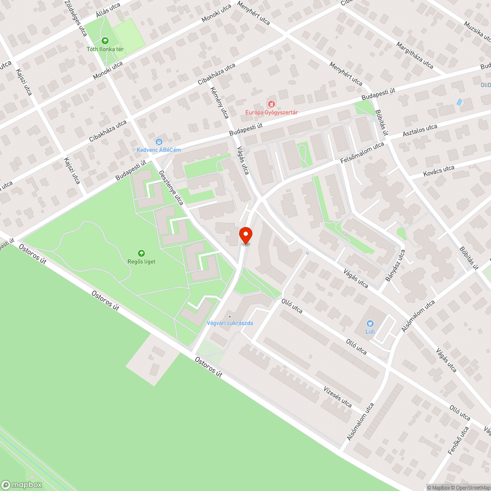 Elhagyott auto bejelentés helye