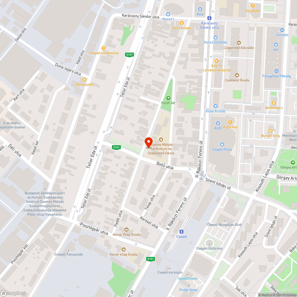 Illegális szemétlerakó bejelentés helye