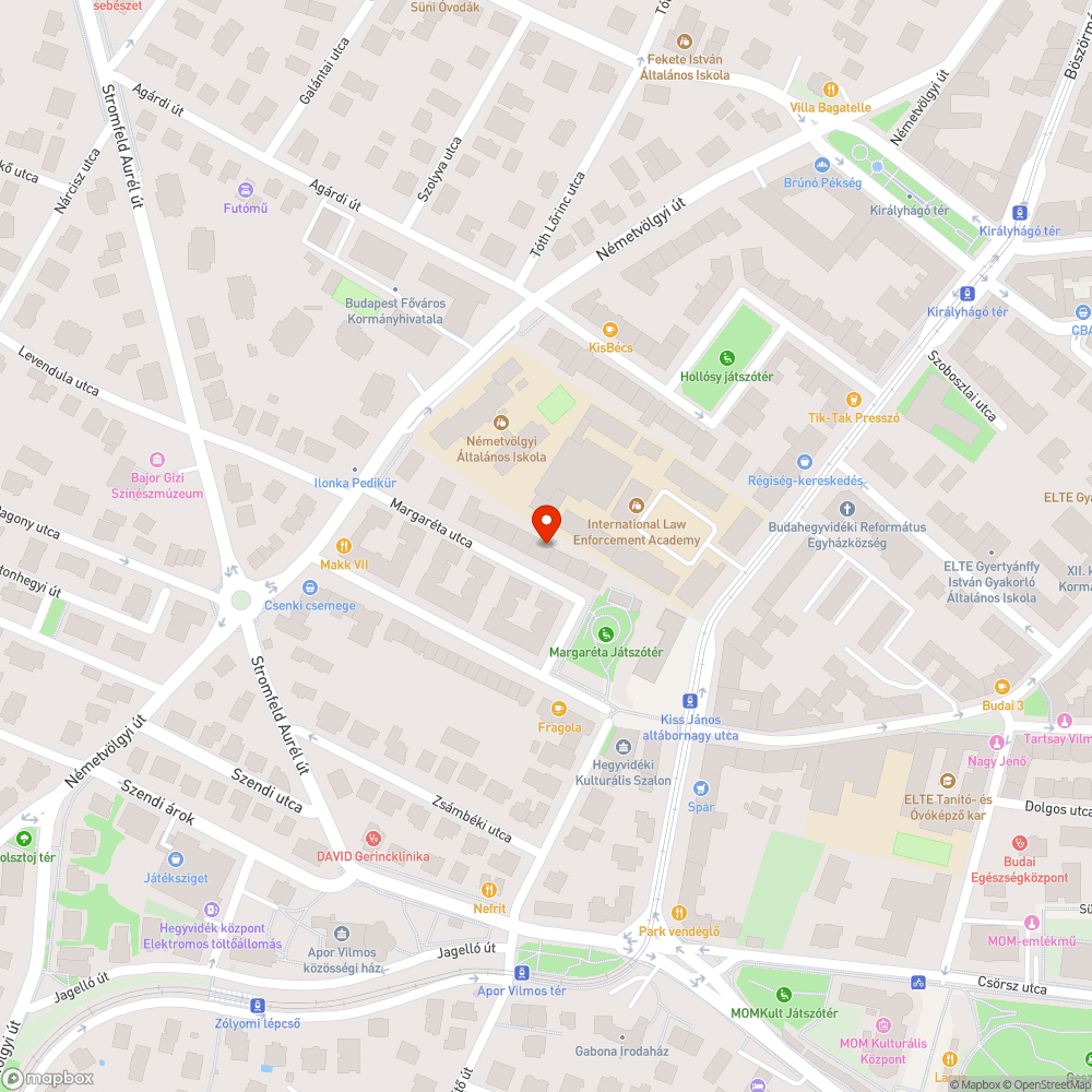 Elszáradt faág bejelentés helye