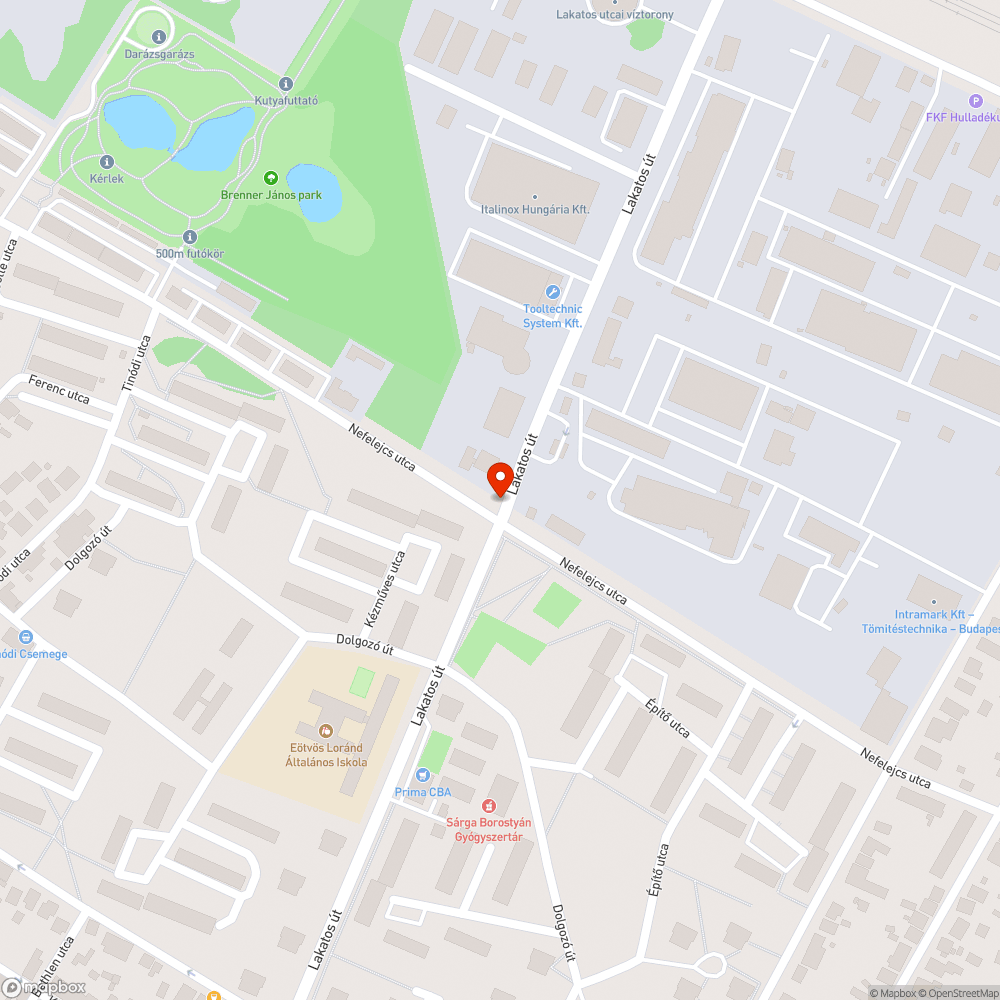 Nem működő nyomógomb bejelentés helye