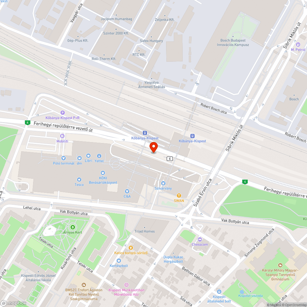 Kőbánya-Kispest Buszállomás Úszik a Szemétben bejelentés helye