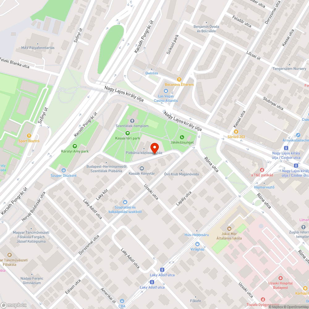 Elhagyott kisbusz bejelentés helye