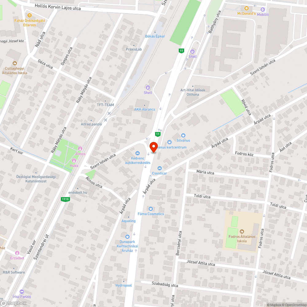 Eldugult talán bejelentés helye