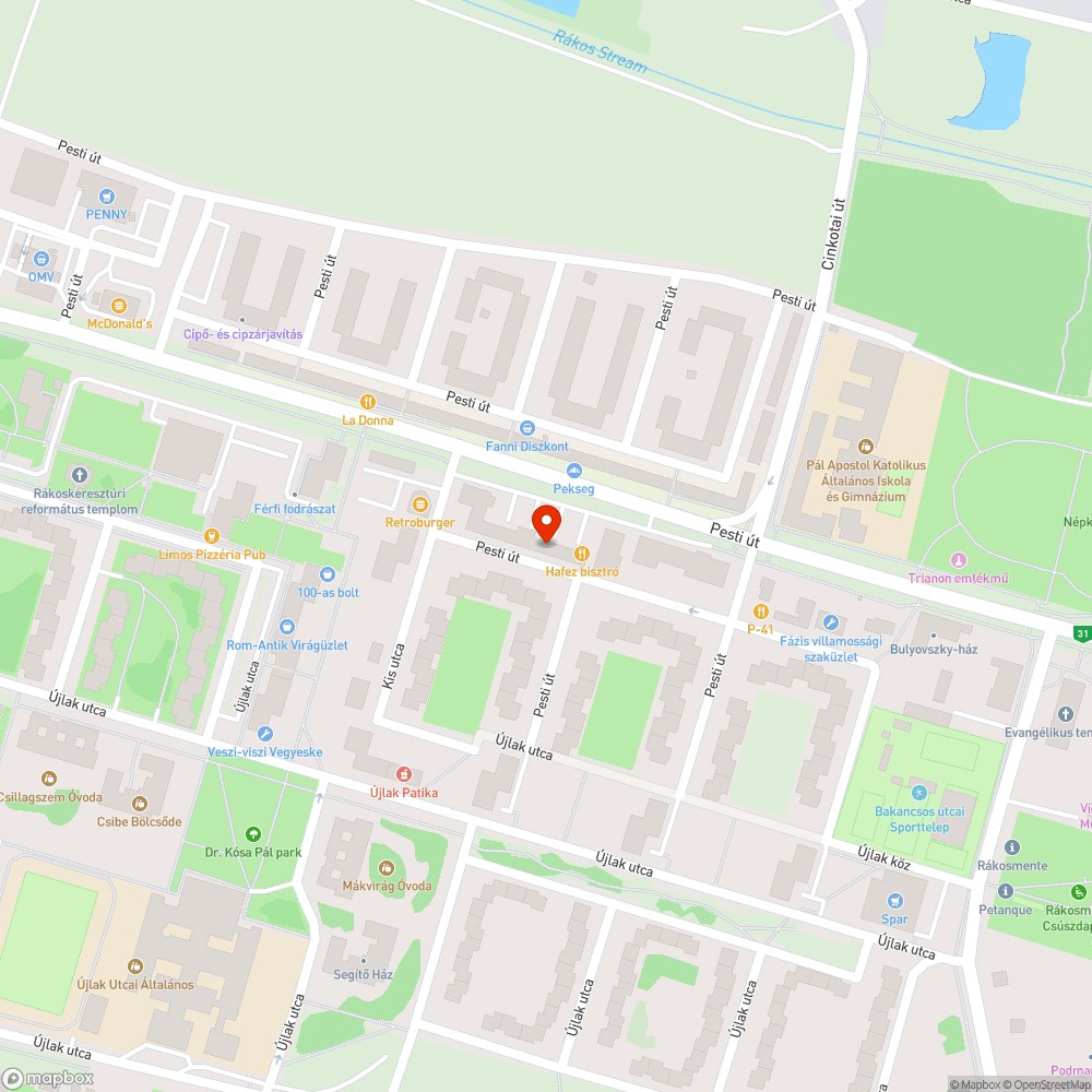 Matracok bejelentés helye