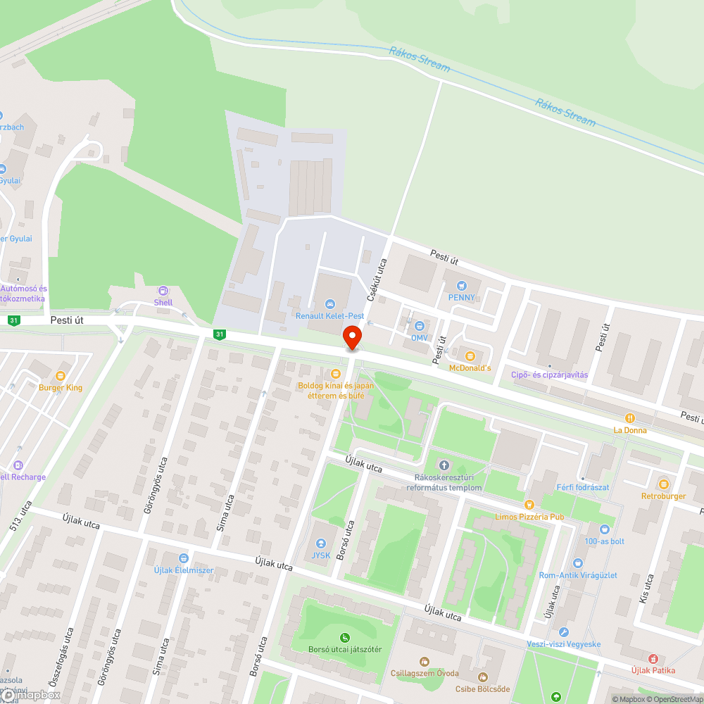 Lekopott piros festés bejelentés helye