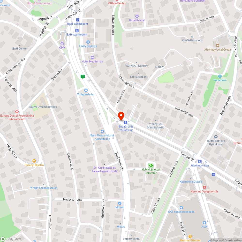 Kiégett lámpa bejelentés helye