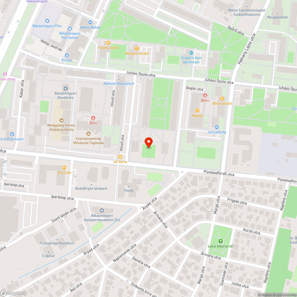 Játszótér bejelentés helye