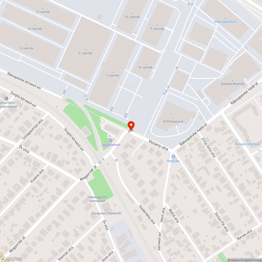 Kátyús út bejelentés helye