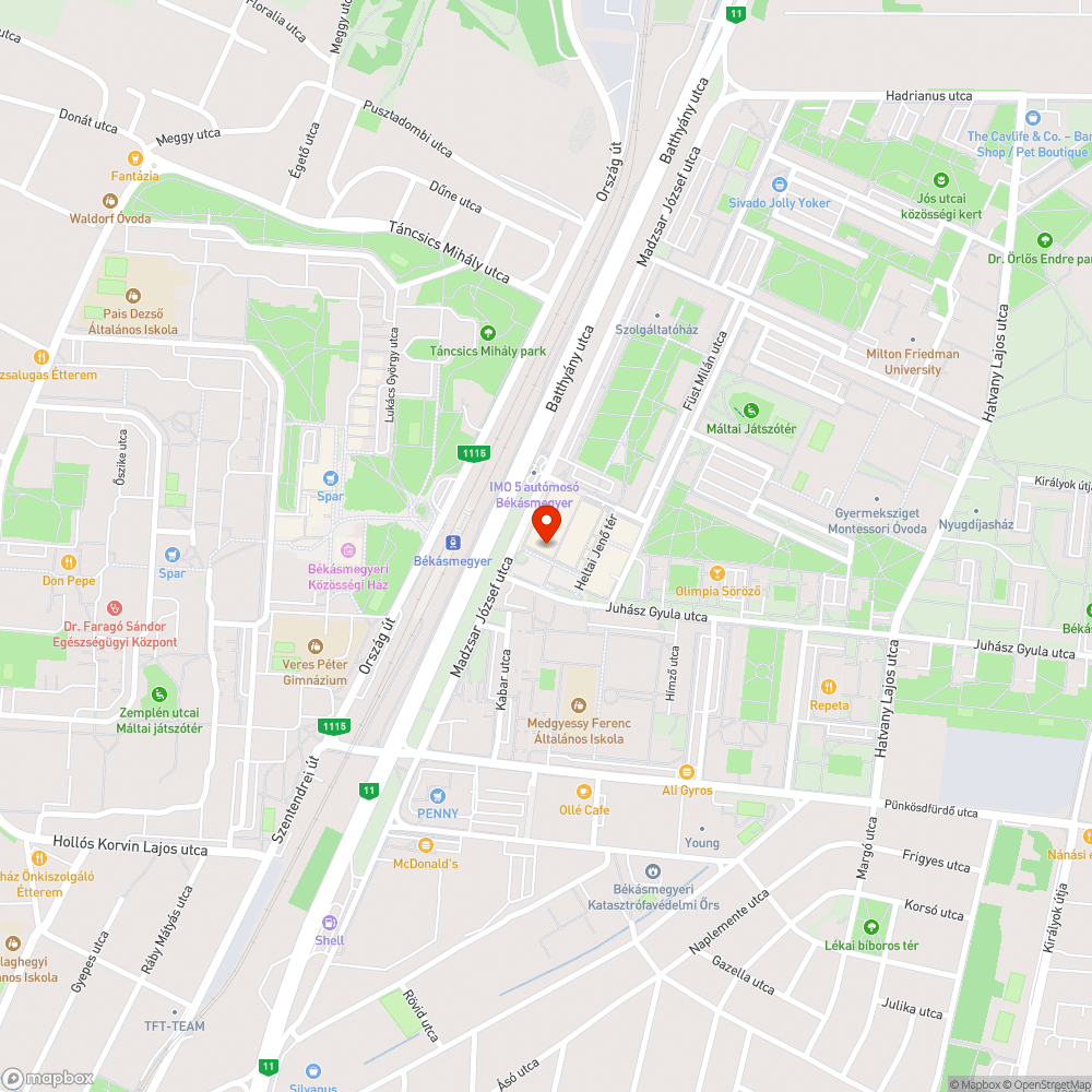 Éjjel-nappal égnek bejelentés helye