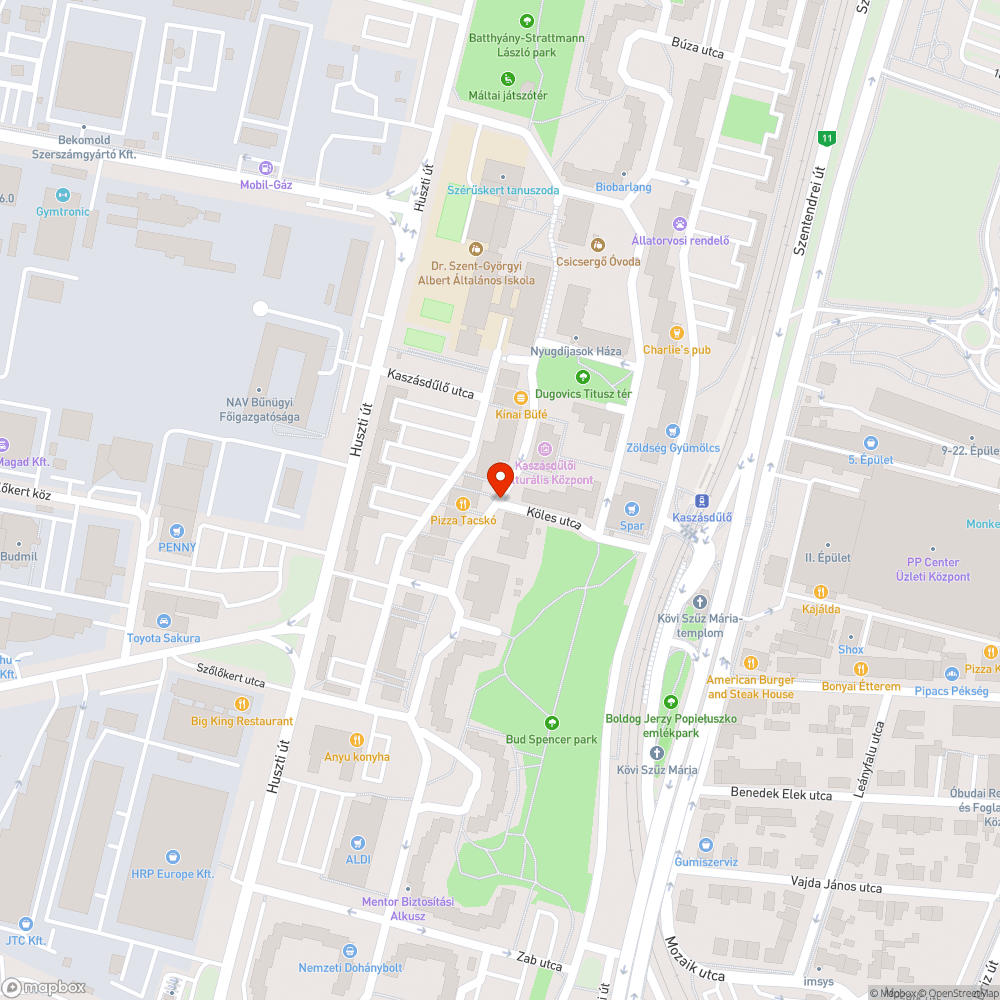 Dőlő fa bejelentés helye