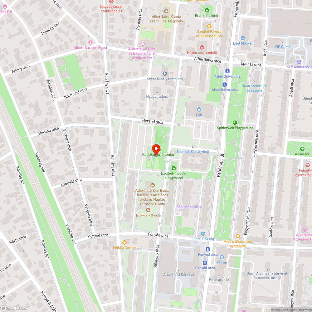 Játszótéri focipálya rekortan bejelentés helye